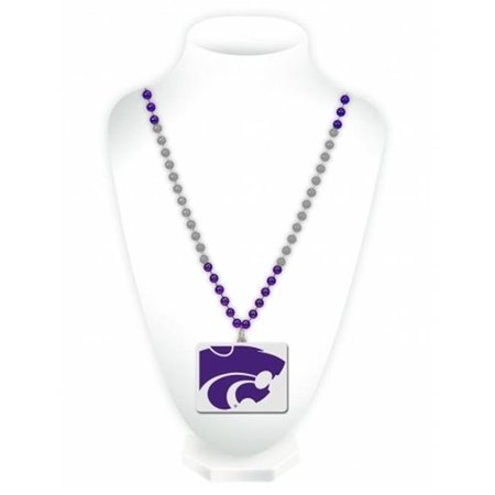 RICO INDUSTRIES Kansas State Wildcats Beads with Medallion Mardi Gras Style 9474654661